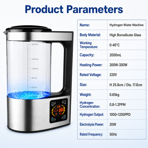 Hydrogen water - 0–40°c,