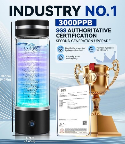 Hydrogen water bottle - water,